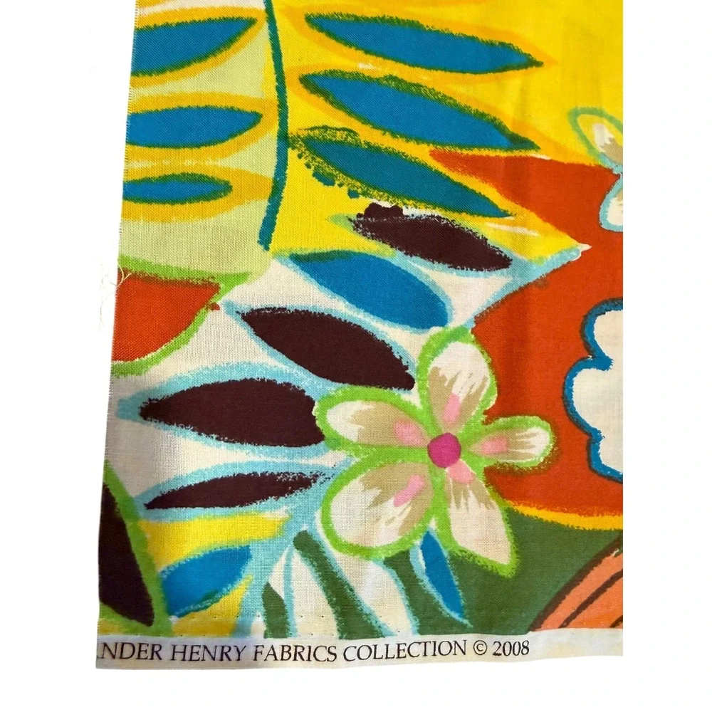 Alexander Henry Fabric Tropical Floral Flor de Color 2008 Cotton 40x42